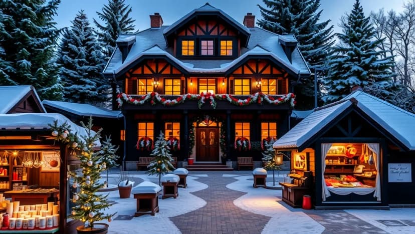 Fira jul på herrgård i Dalarna